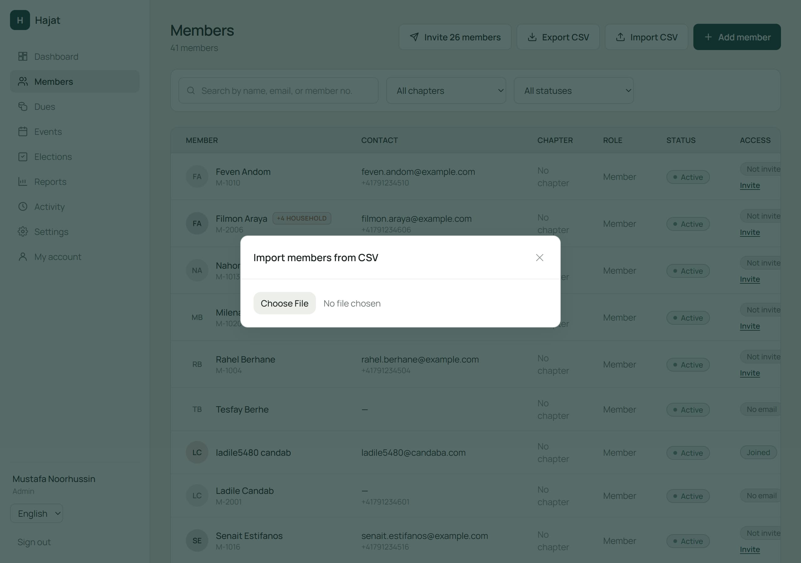 Importing from a CSV